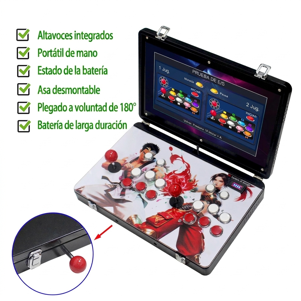 Consola de videojuegos arcade portátil 9800 en 1