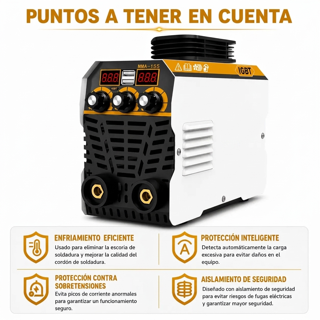Máquina de soldar portátil - 110 V/220 V, 120 A