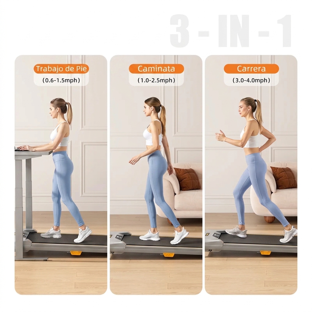 Incline Treadmills Home - 3-in-1 Under Desk Treadmill