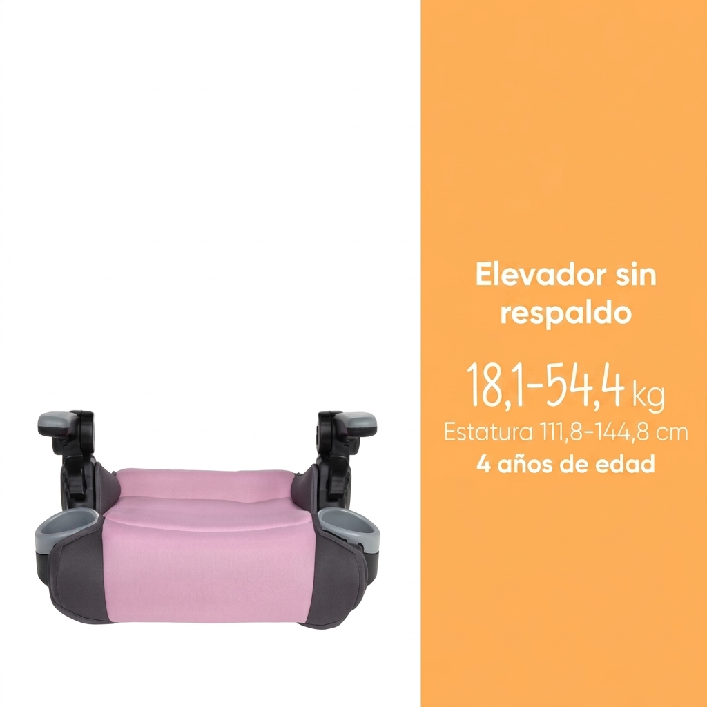 Silla infantil 2 en 1 ECE R129, plegable y ligera, con protección lateral para el coche-Envío gratis