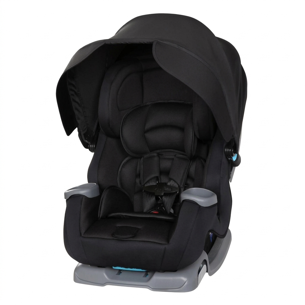 Silla de coche para bebé convertible ajustable 4 en 1 de alta gama con parasol integrado y protección contra impactos laterales.