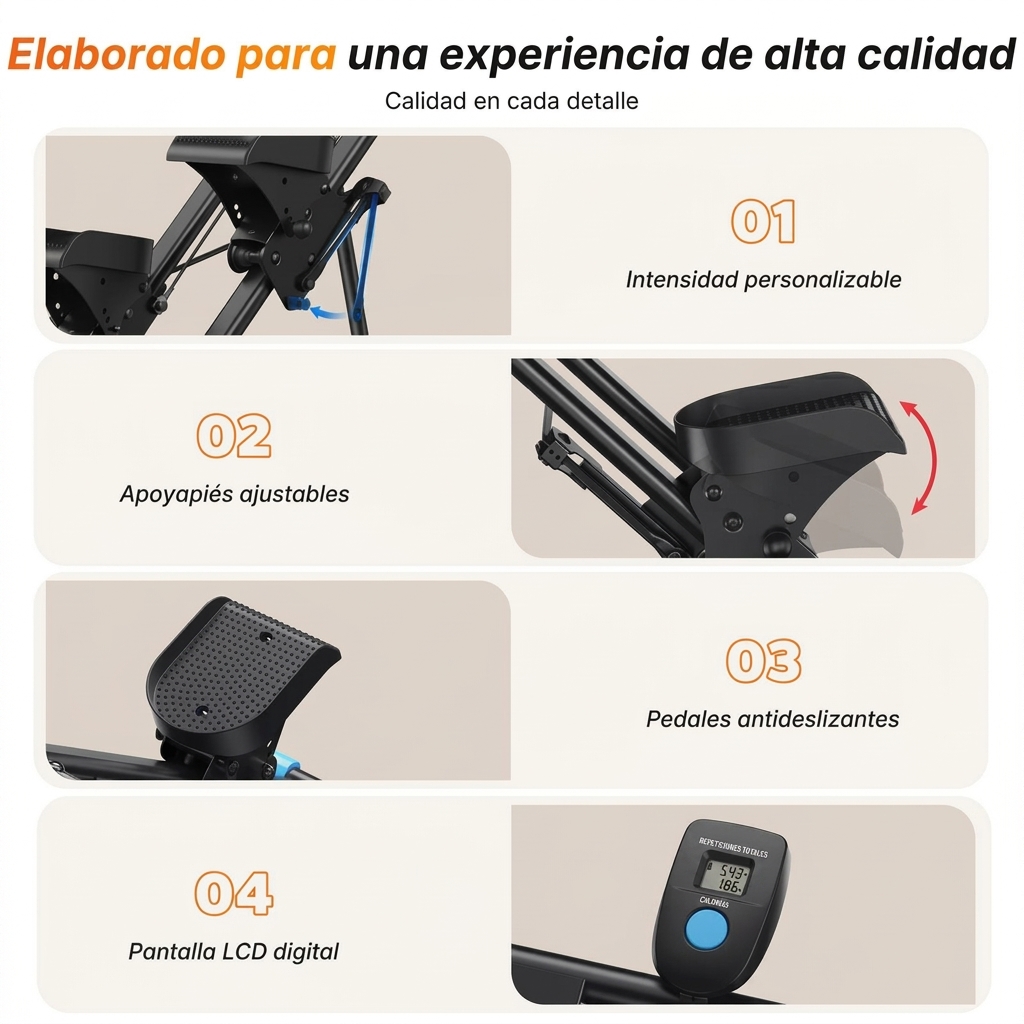 Manillar paso a paso de escalera con , pantalla LCD, capacidad de 300 libras, máquina de ejercicio trepadora para entrenamientos, equipo de Fitness para el hogar para mujeres y hombres