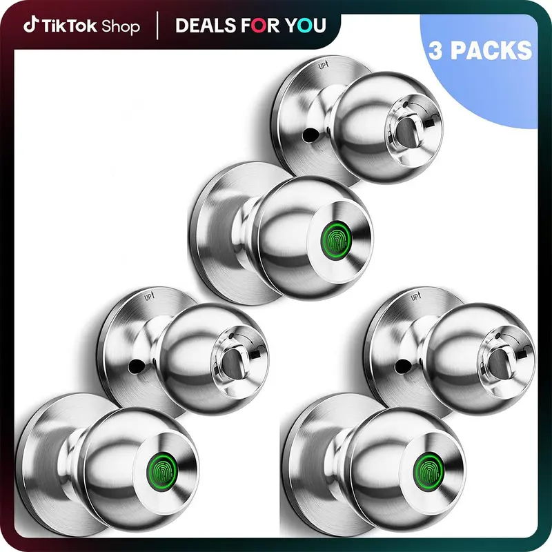 ¡2x1 Hoy!( 2Pac)⏰Cerradura inteligente para puerta EUERTE 3 en 1 con huella dactilar y control por aplicación