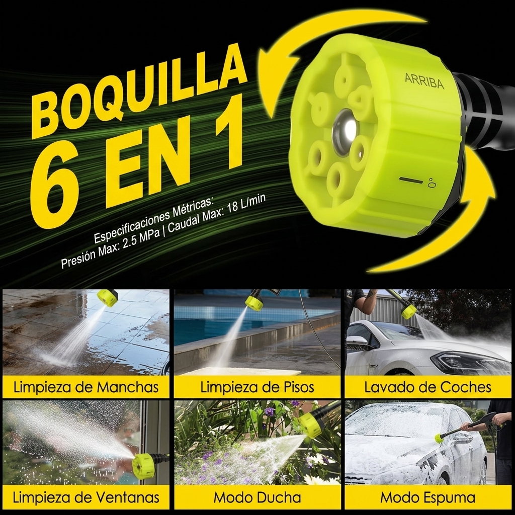 Kit combinado de lavado de autos inalámbrico de 21 V: incluye hidrolavadora de 1000 PSI y soplador de hojas turbo de 1000 G para lavado y secado de vehículos, así como limpieza de patios y jardines.