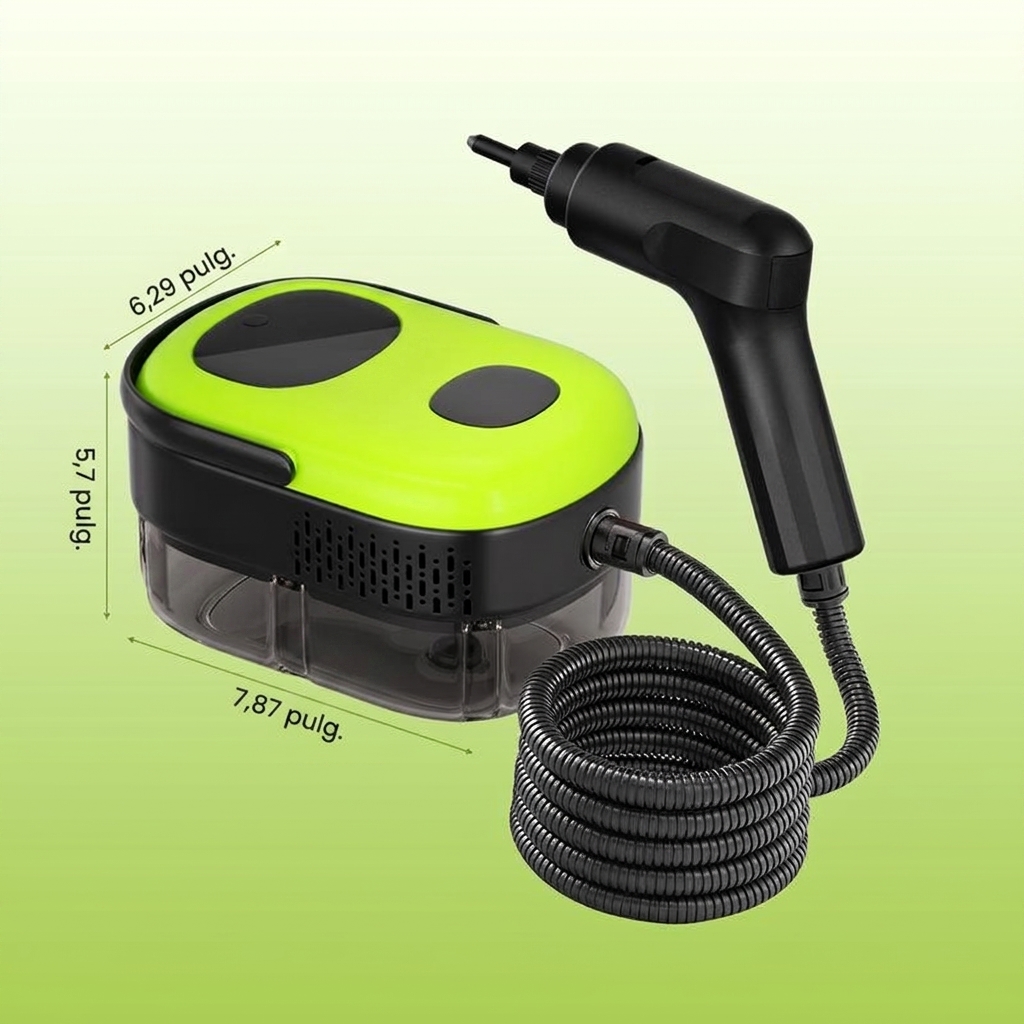 Limpiador a vapor para el hogar y el automóvil, 1500 W de potencia, 3 velocidades ajustables, gran capacidad de 1,4 L, calentamiento rápido, limpiador a vapor portátil, incluye 15 accesorios, se puede utilizar para limpiar automóviles, pisos, baños, venta