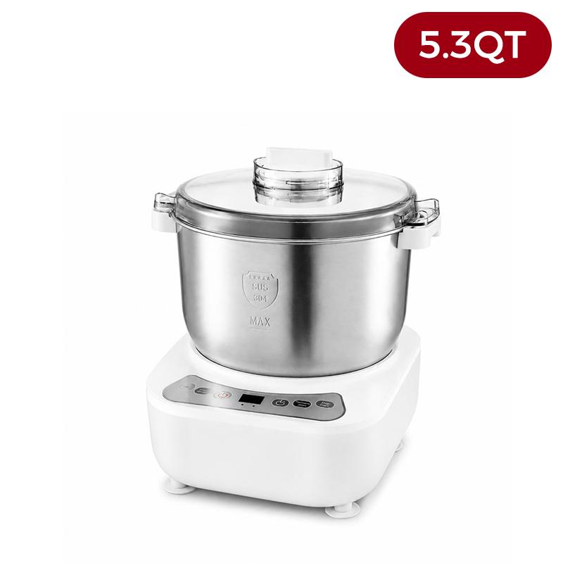 Máquina para Hacer Masa de Pizza y Pan, Amasadora Eléctrica 7L con Función de Fermentación, Bol de Acero Inoxidable 304, Tapa Extraíble y Panel Táctil, Ideal para Pizza Casera**