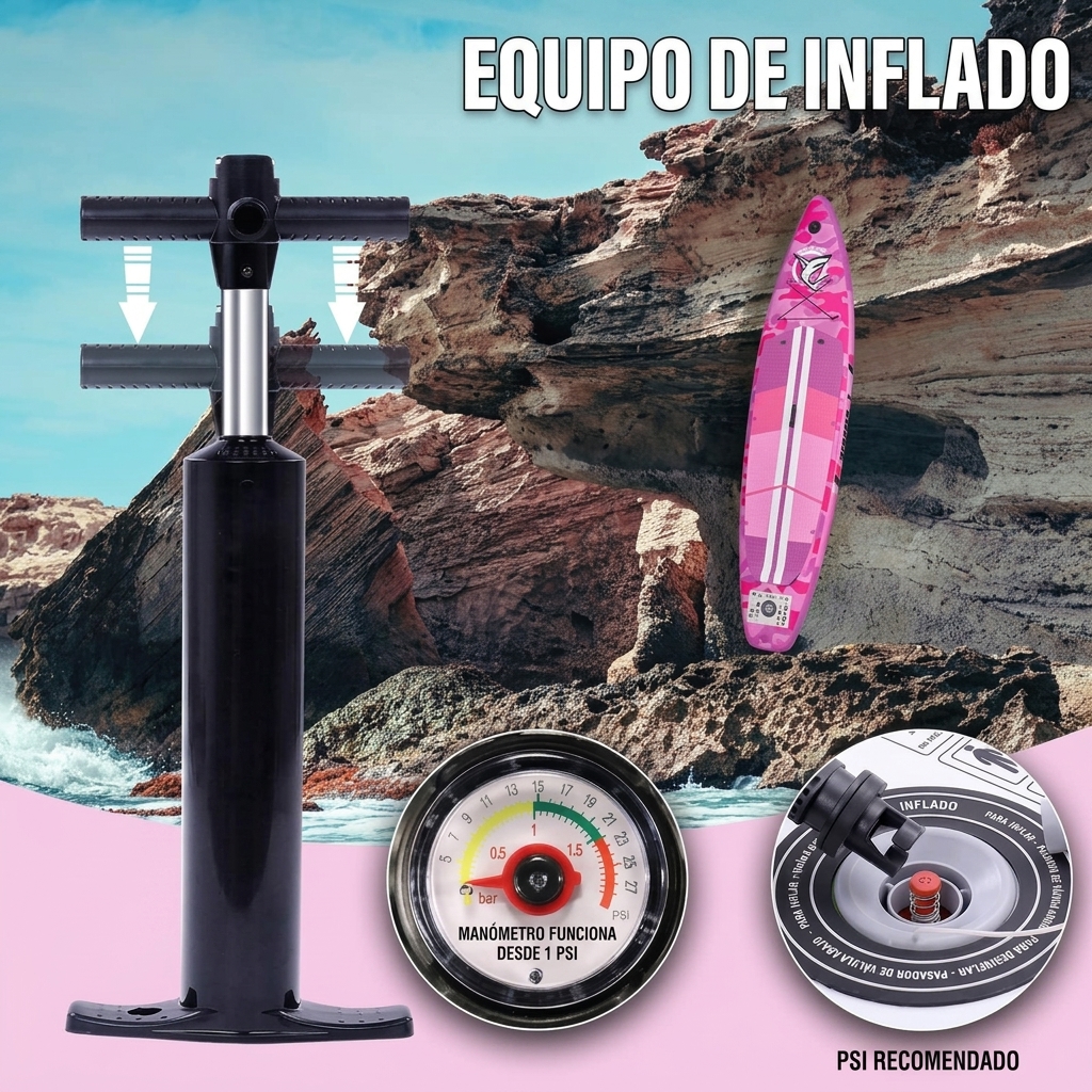 Tabla de paddle surf hinchable (SUP), set con accesorios completos, 330 x 76 x 15 cm, capacidad de carga hasta 150 kg