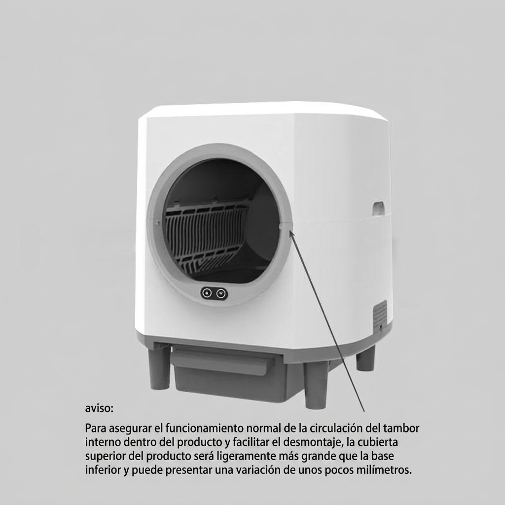 Smart Low-Noise Automatic Self-cleaning Household Cat Litter Box 80L,Hands-Free,Smart Sensors Safety Protection,Easy Setup,Odor-Free,APP Control,Multi-Cat Home,Cat Companion