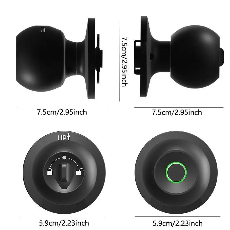 ¡2x1 Hoy!( 2Pac)⏰Cerradura inteligente para puerta EUERTE 3 en 1 con huella dactilar y control por aplicación