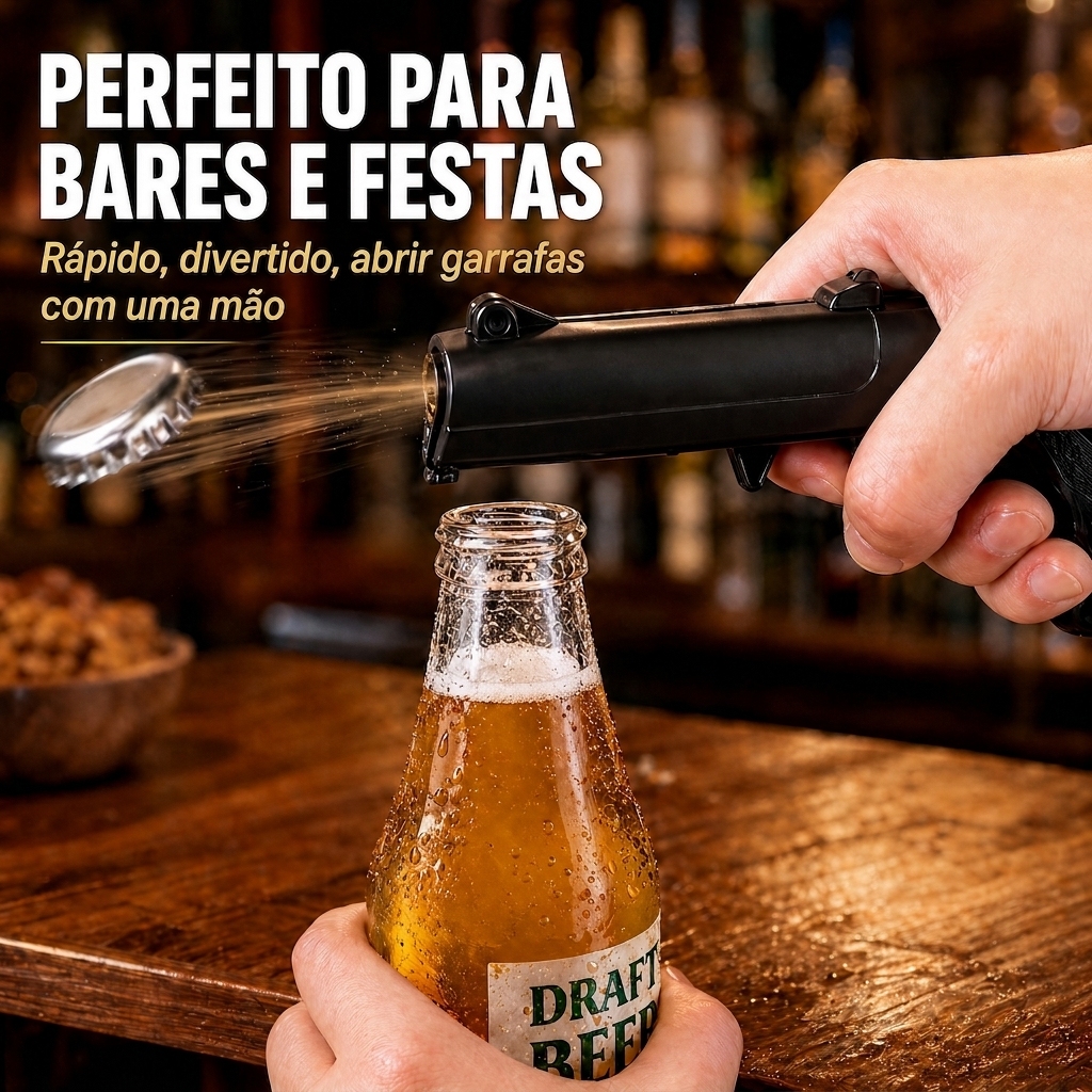 Abridor de Garrafas Criativo e Viral - 1 Unidade Design Divertido Perfeito para Reuniões em Família, Churrascos e Eventos ao Ar Livre