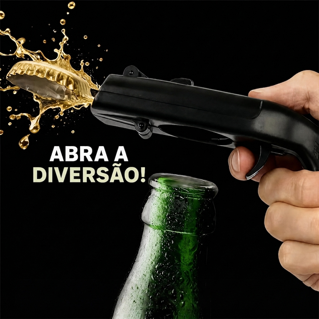 Abridor de Garrafas Criativo e Viral - 1 Unidade Design Divertido Perfeito para Reuniões em Família, Churrascos e Eventos ao Ar Livre