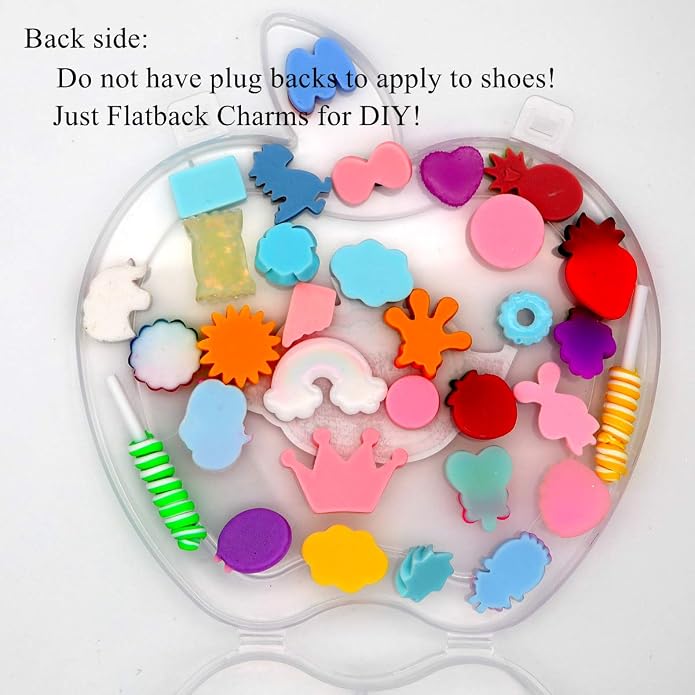 Not for croc,100pcs Slime Charms,Plastic Flatback Charms and Containers Mixed Candy Cake Sweets Resin Cabochons for DIY Crafts, Scrapbooking, Jewelry Making(mix)