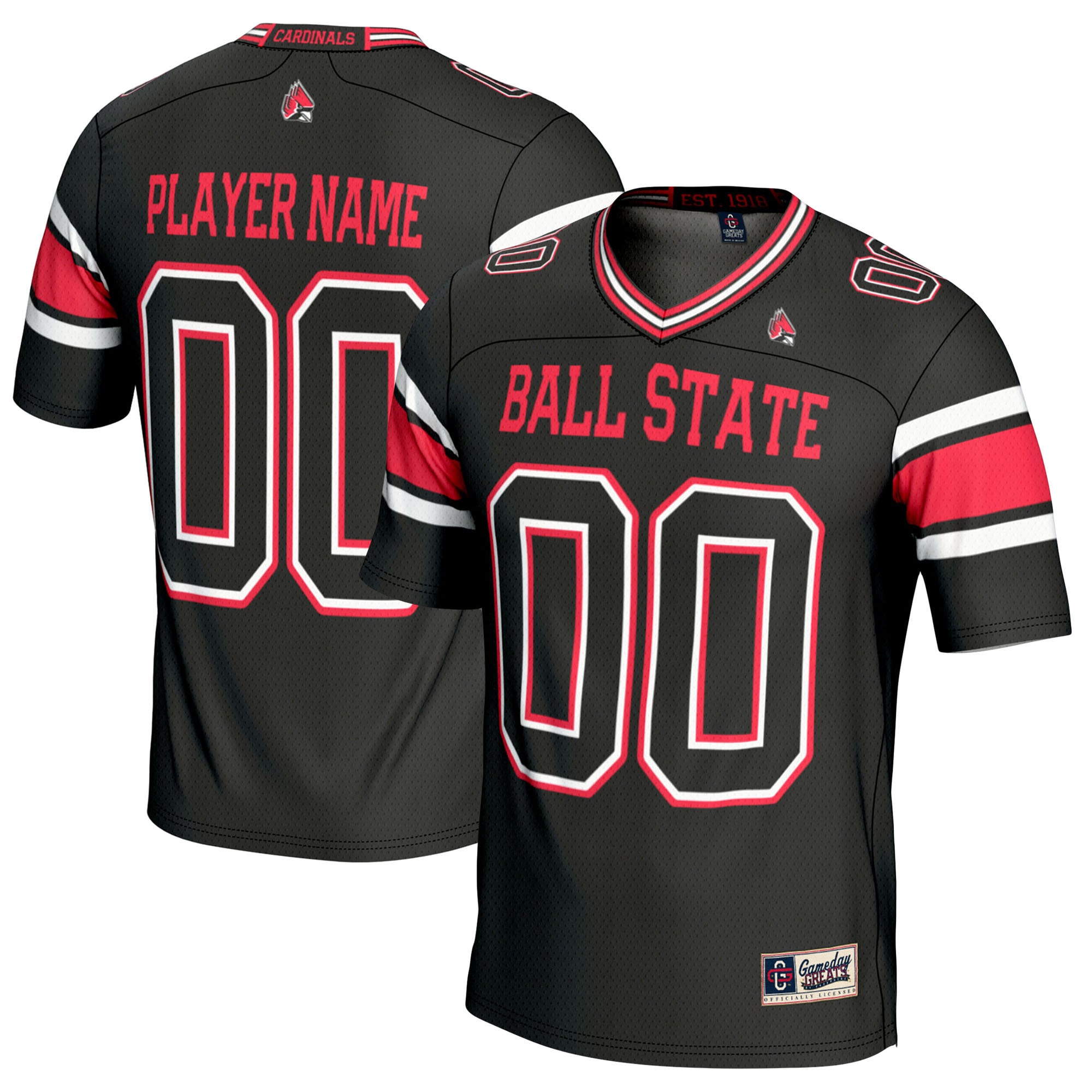 Men's Ball State Cardinals Black Player Jersey