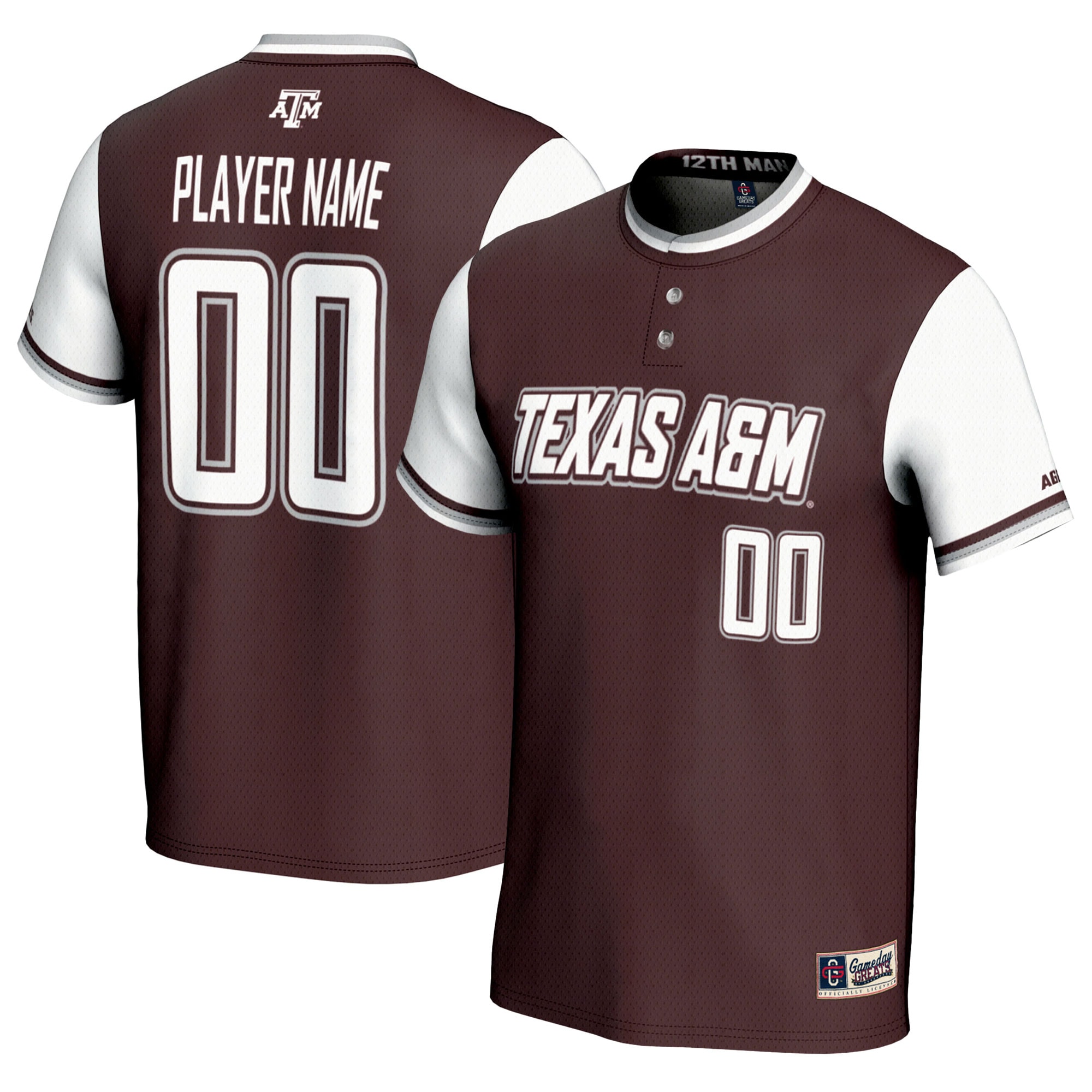 Men's Texas A&M Aggies Maroon Player Jersey