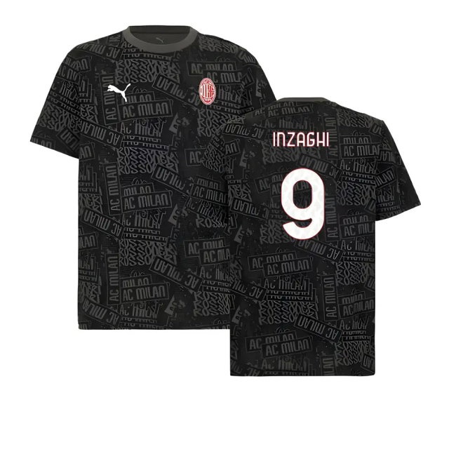 Kids' AC Milan 2025/26 Black Tee