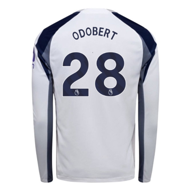Men's Tottenham 2025/26 Home Long Sleeve Jersey