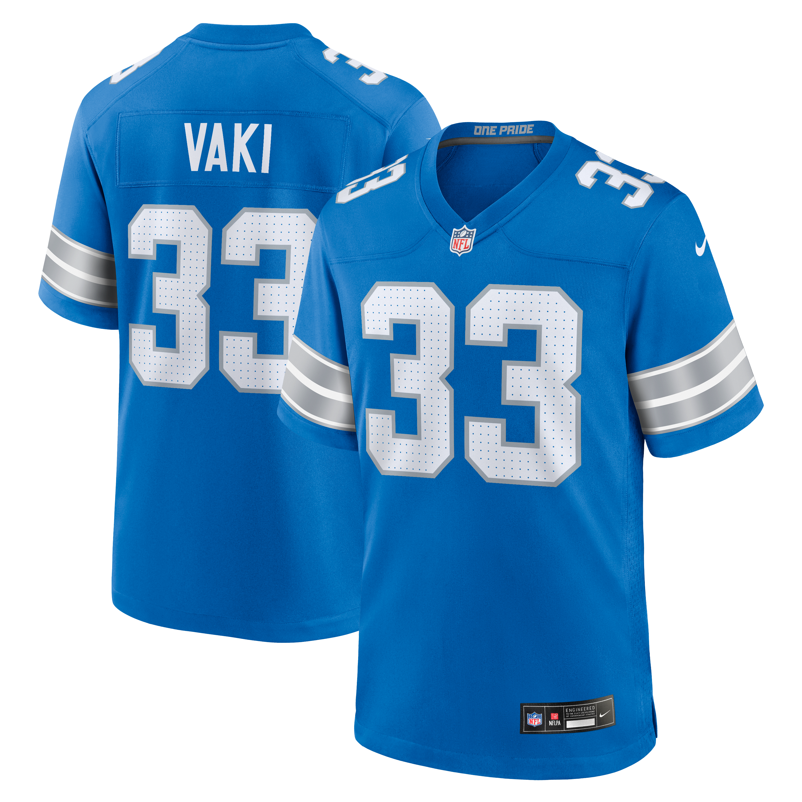 Women's Detroit Lions Blue Game Jersey