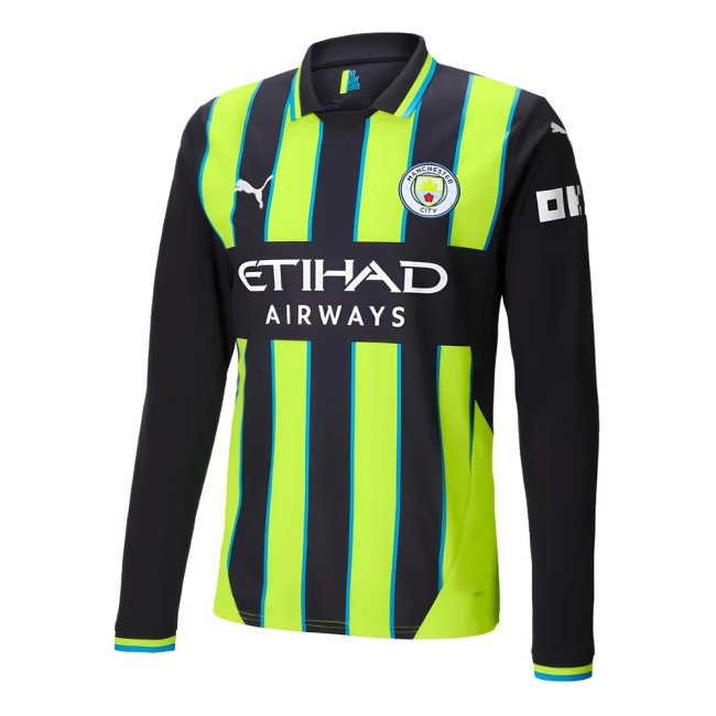 Men's Man City 2024/25 City Long Sleeve Jersey