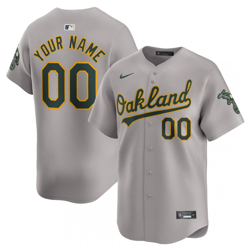 Kids' Oakland Athletics Gray Limited Jersey