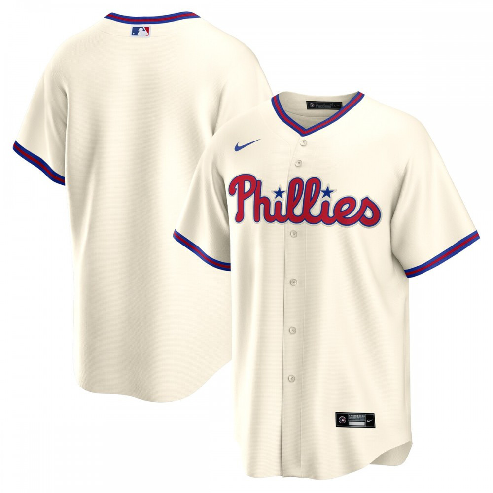 Kids' Philadelphia Phillies Cream Replica Jersey