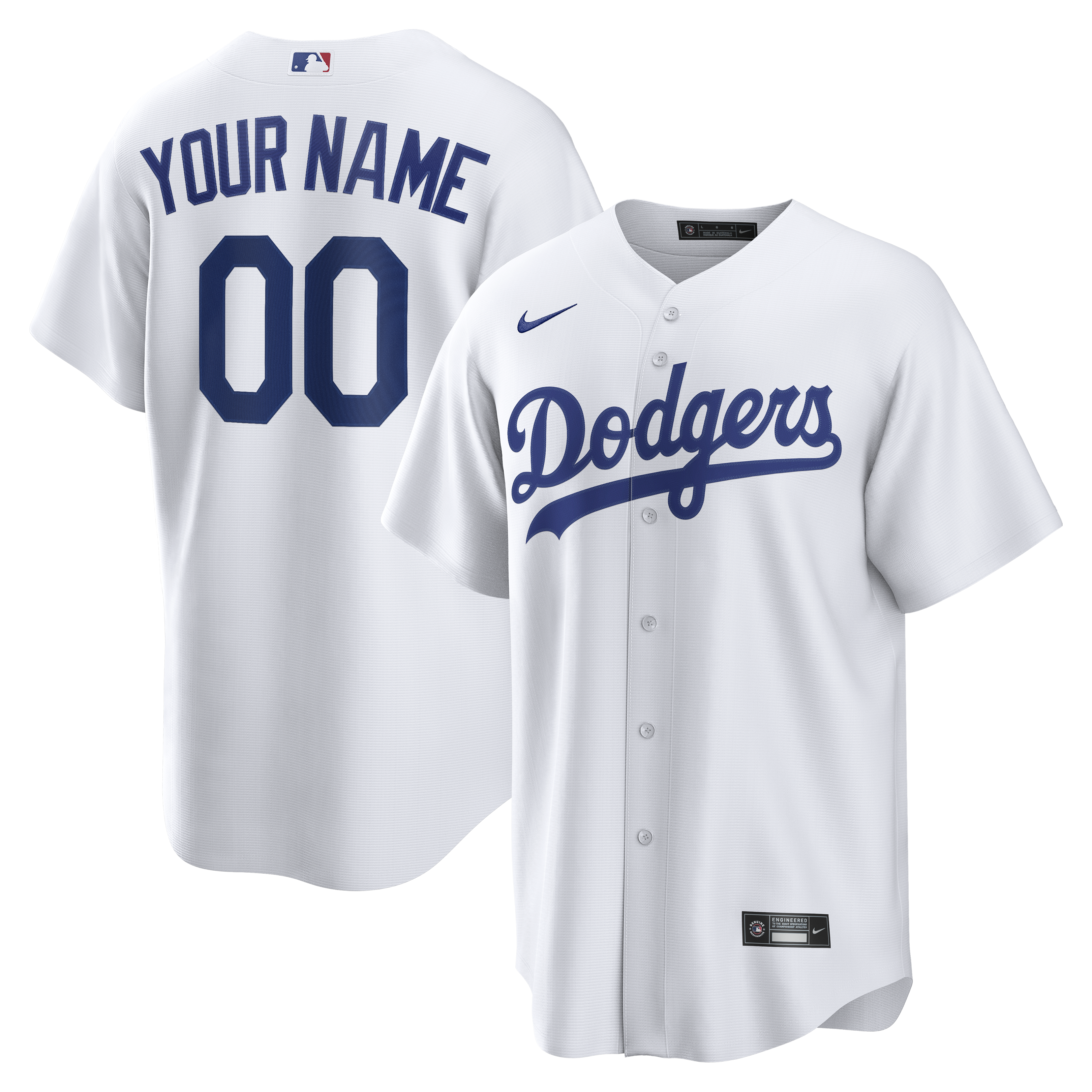 Men's Los Angeles Dodgers White Replica Jersey