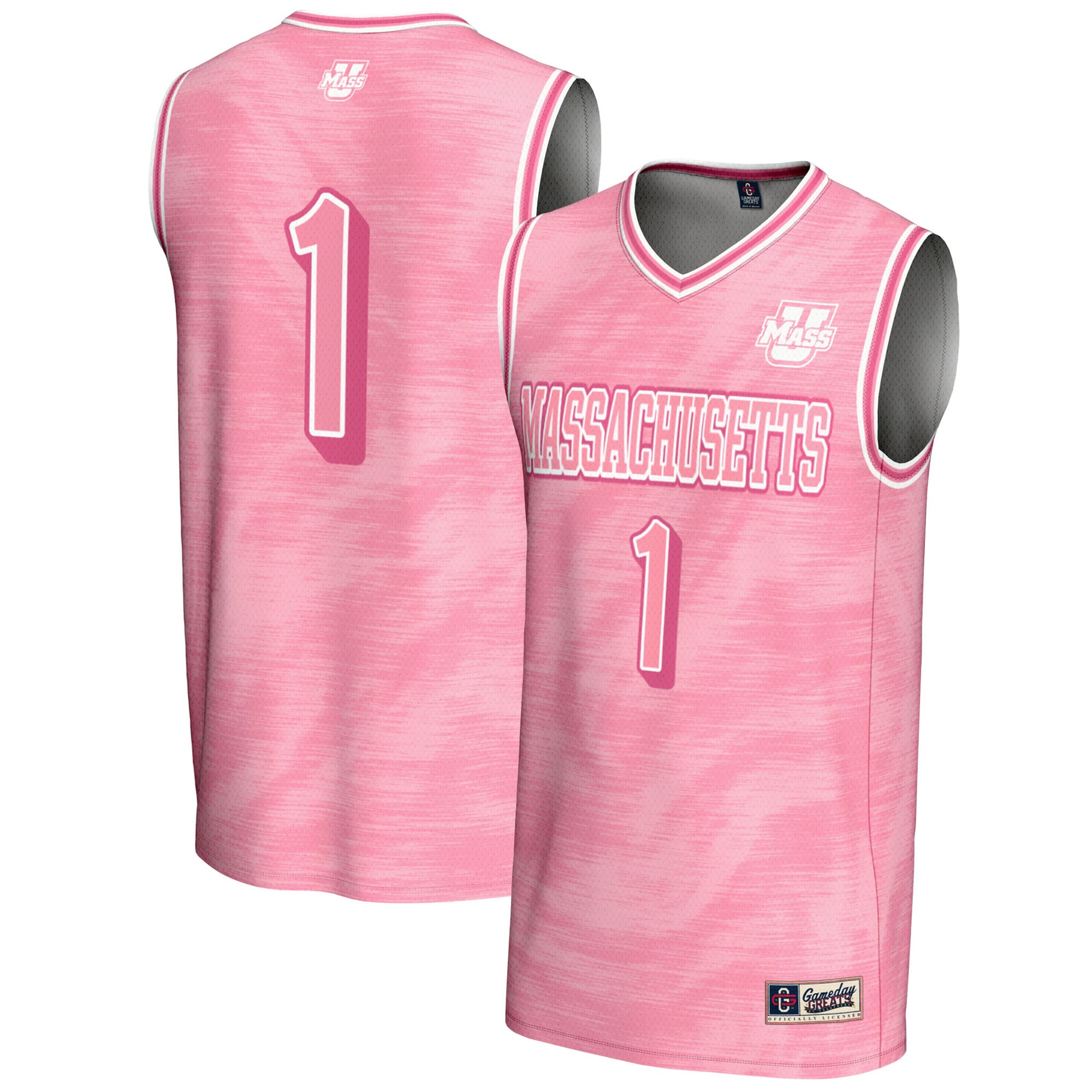 Men's UMass Minutemen Pink Jersey