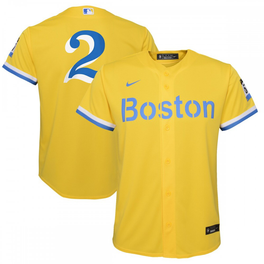 Kids' Boston Red Sox Gold City Player Jersey