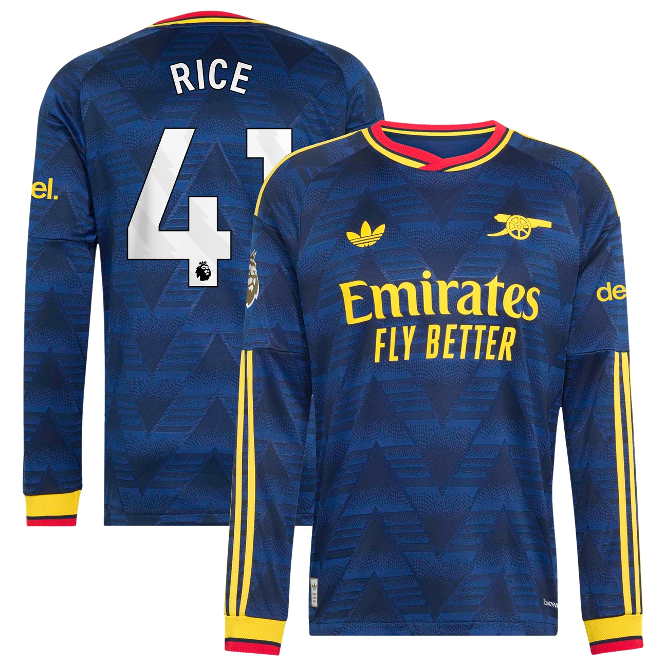 Men's Arsenal 2026/27 Navy Away Long Sleeve Jersey
