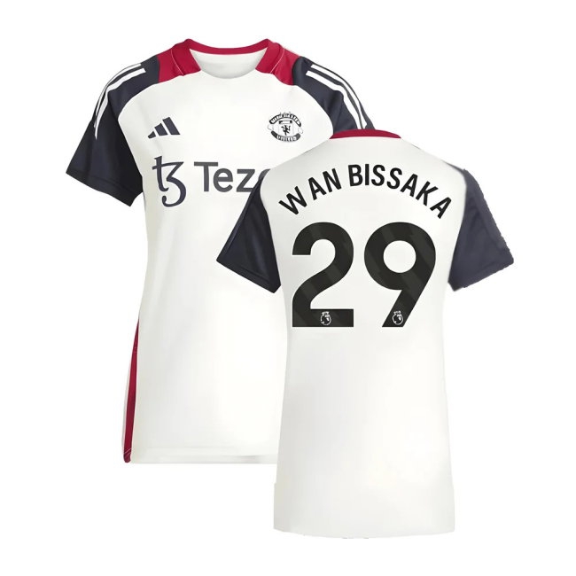 Kids' Trainings MAN UTD 2025 White Training Jersey