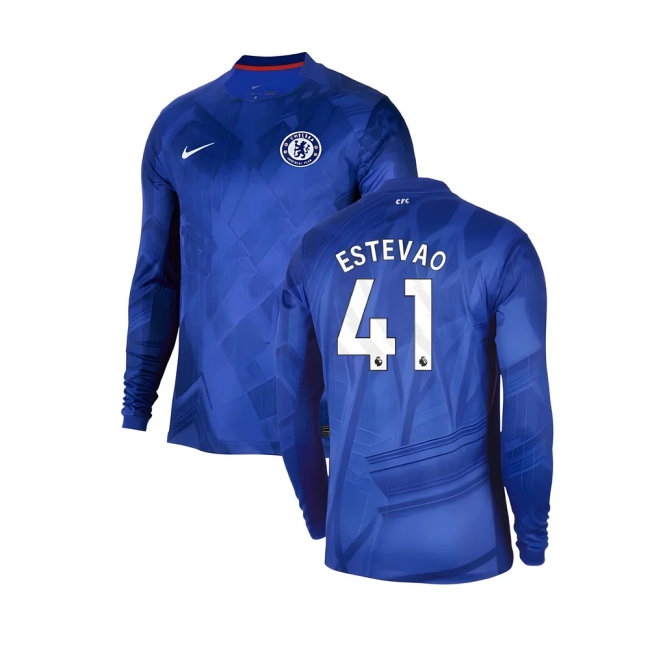 Men's Chelsea 2025/26 Home Long Sleeve Jersey