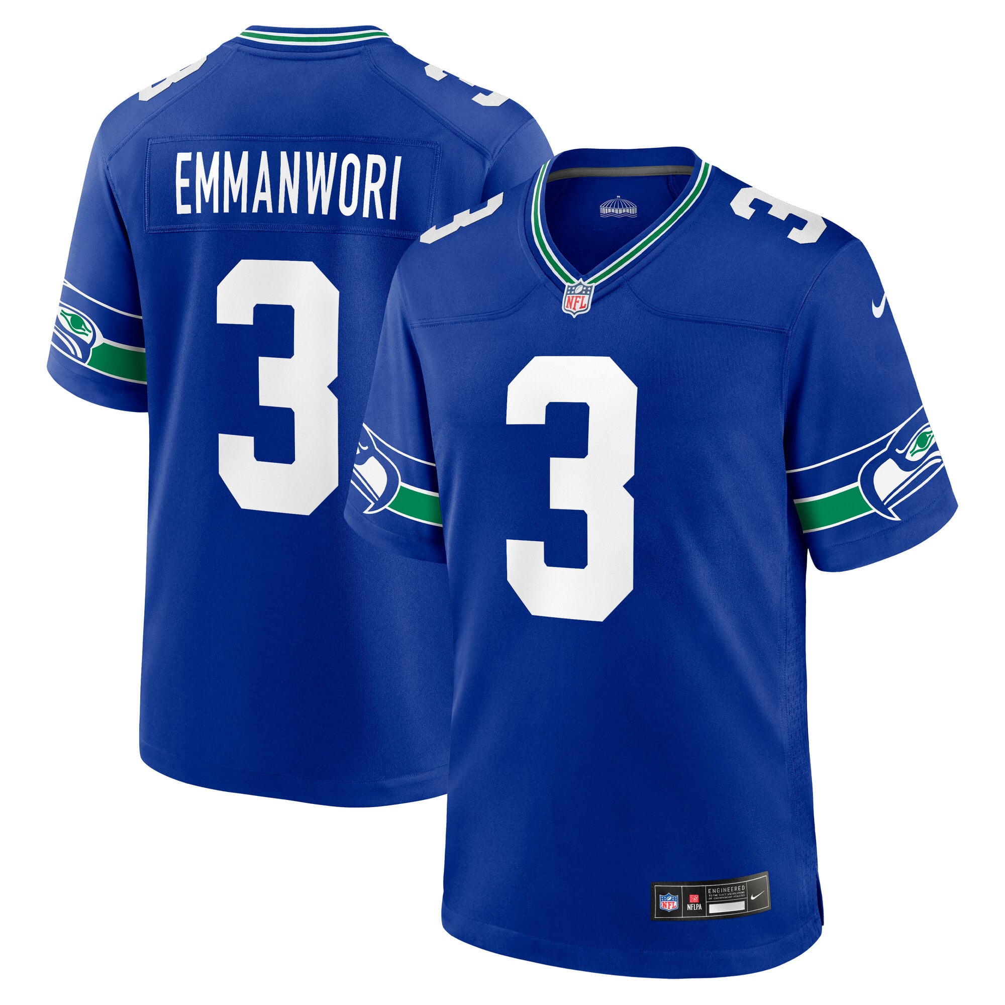 Kids' Seattle Seahawks Royal Player Jersey