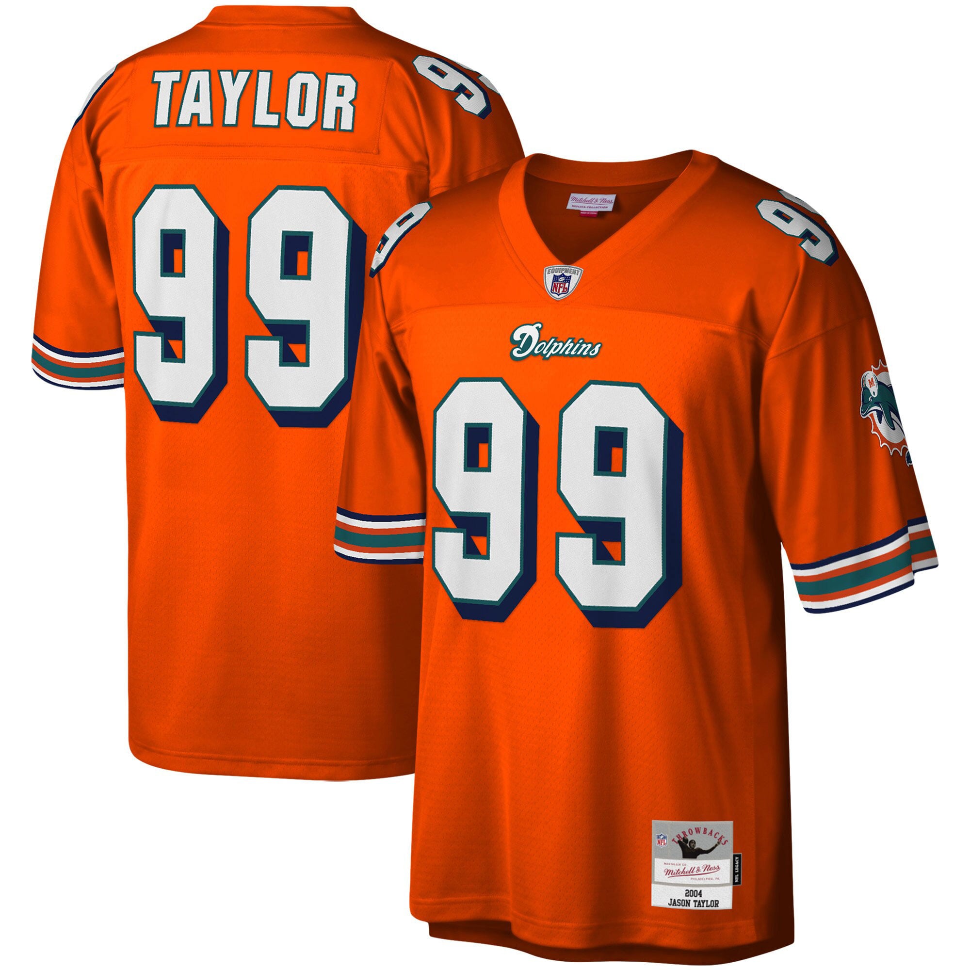 Men's Miami Dolphins Orange Player Jersey