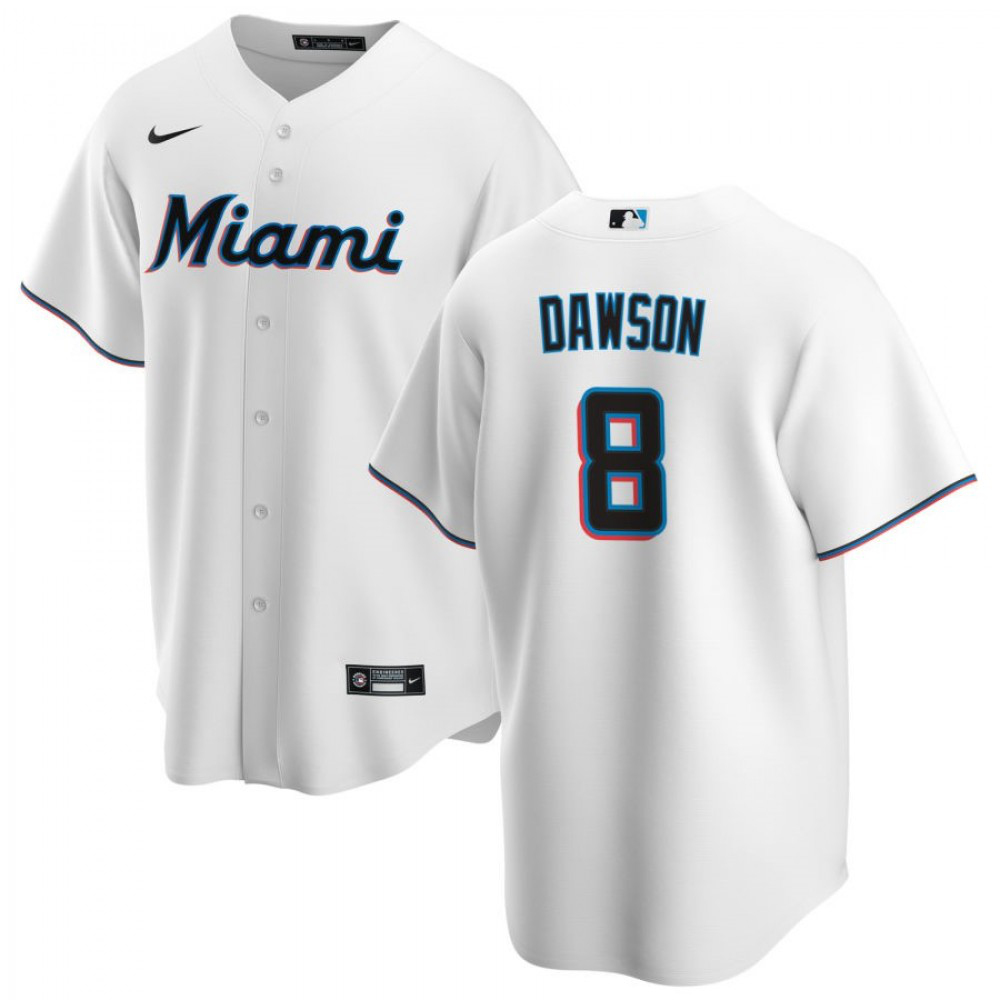 Men's Miami Marlins 2020 White Home Jersey