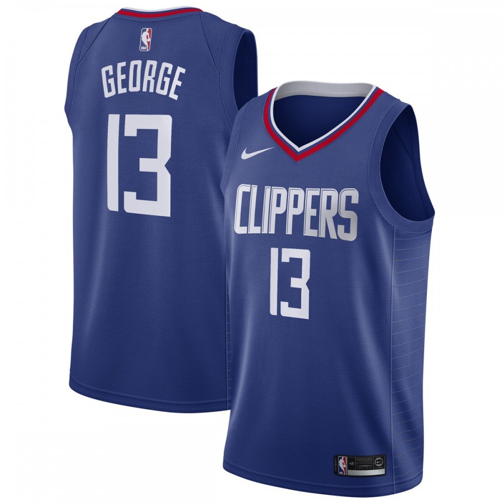 Men's LA Clippers 2019/20 Blue Icon Swingman Jersey