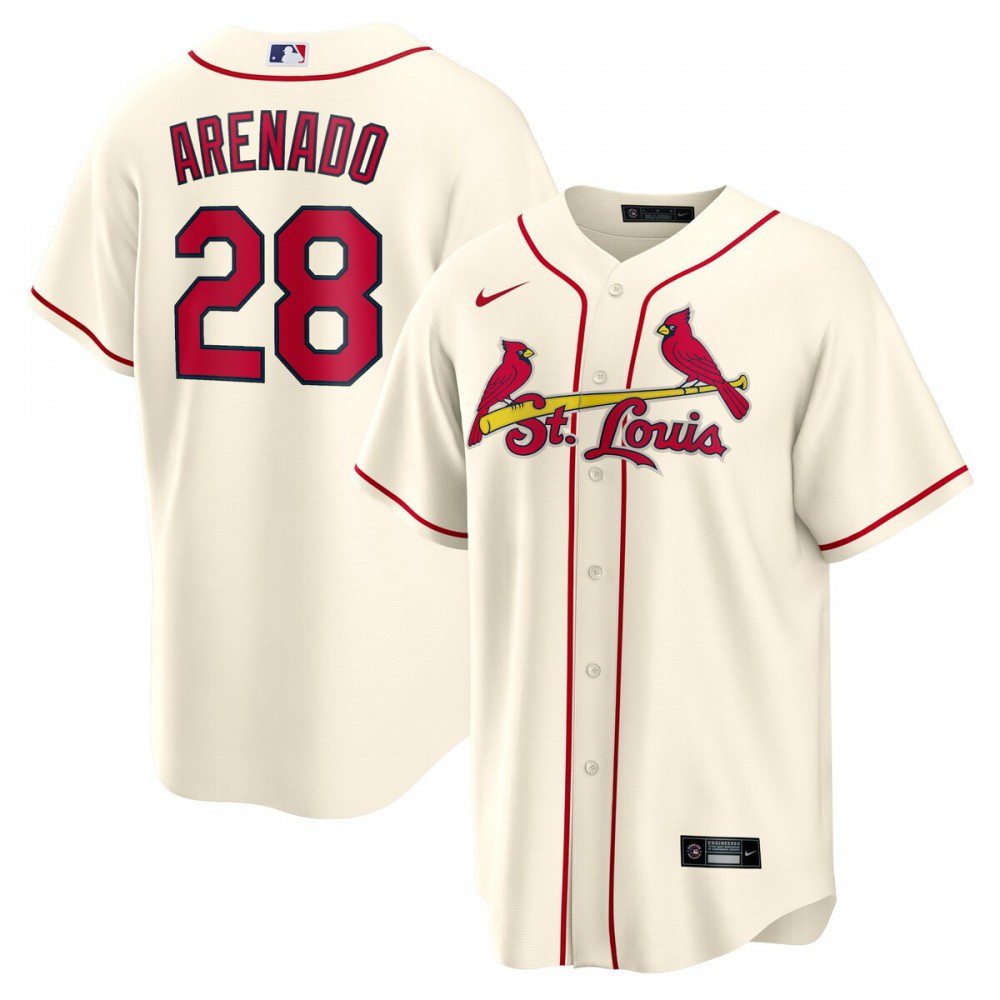 Kids' St. Louis Cardinals Cream Player Jersey