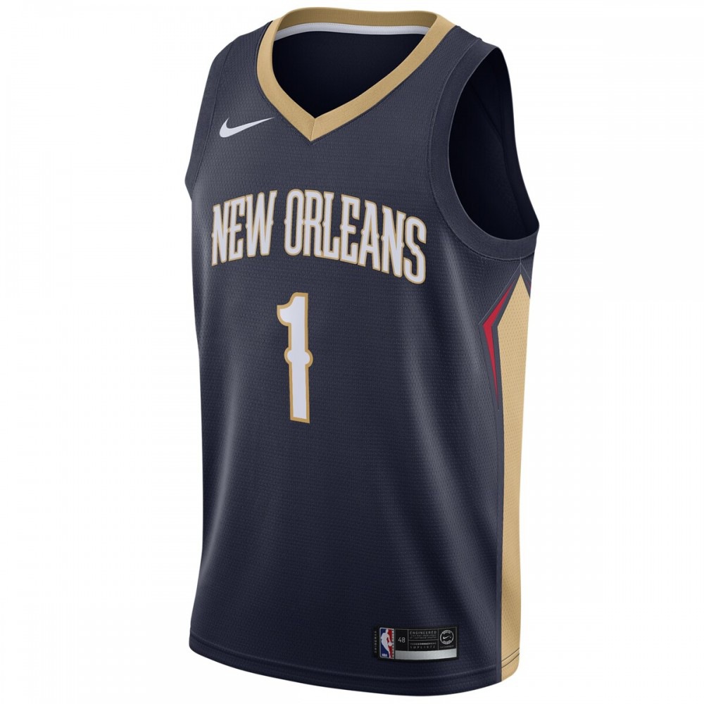 Kids' New Orleans Pelicans Navy Icon Swingman Jersey