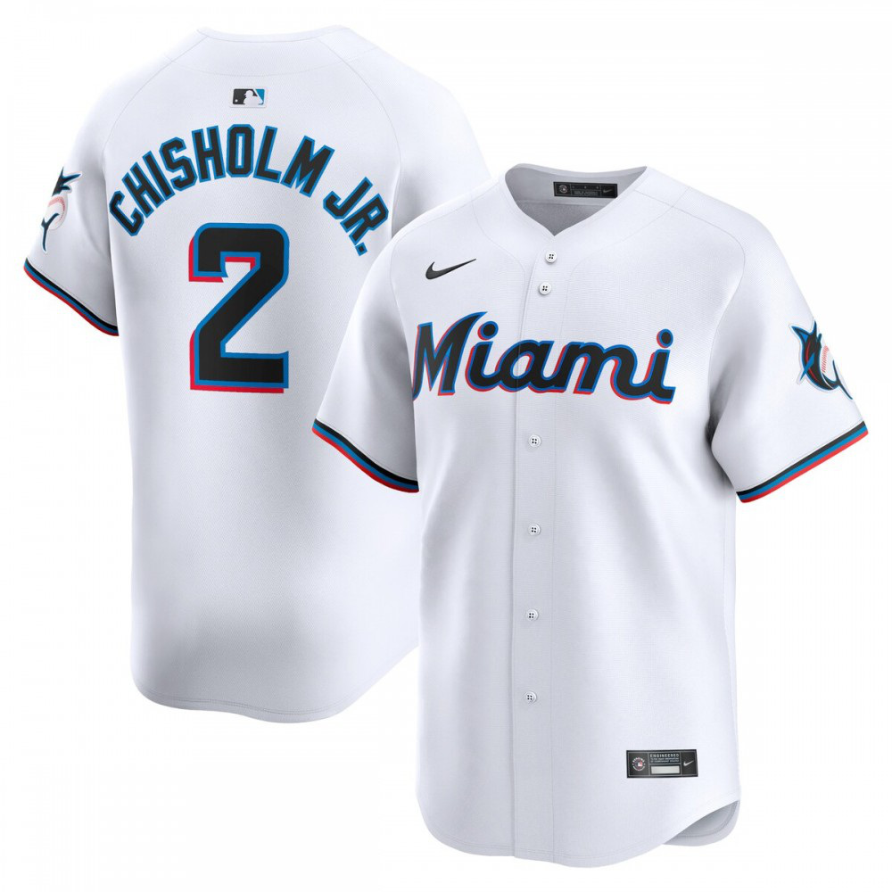 Kids' Miami Marlins White Limited Jersey