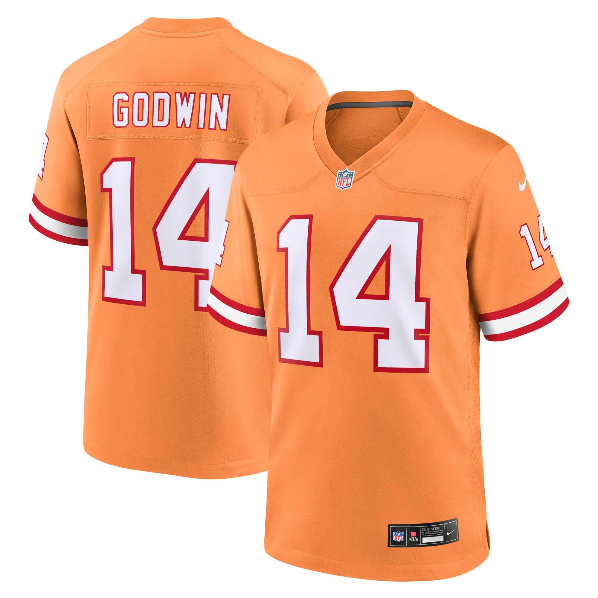 Kids' Tampa Bay Buccaneers Orange Throwback Game Jersey