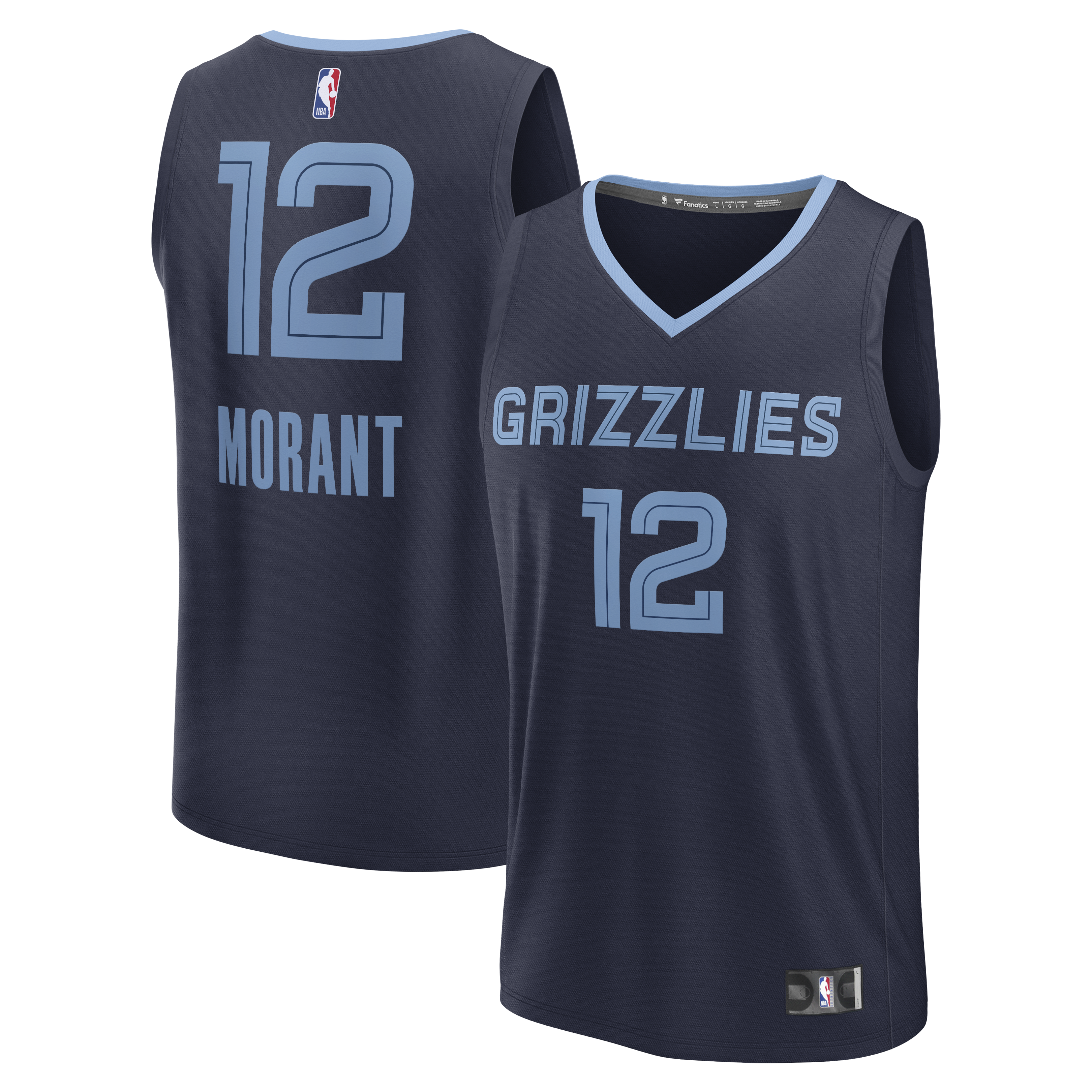 Men's Memphis Grizzlies Navy Icon Player Jersey
