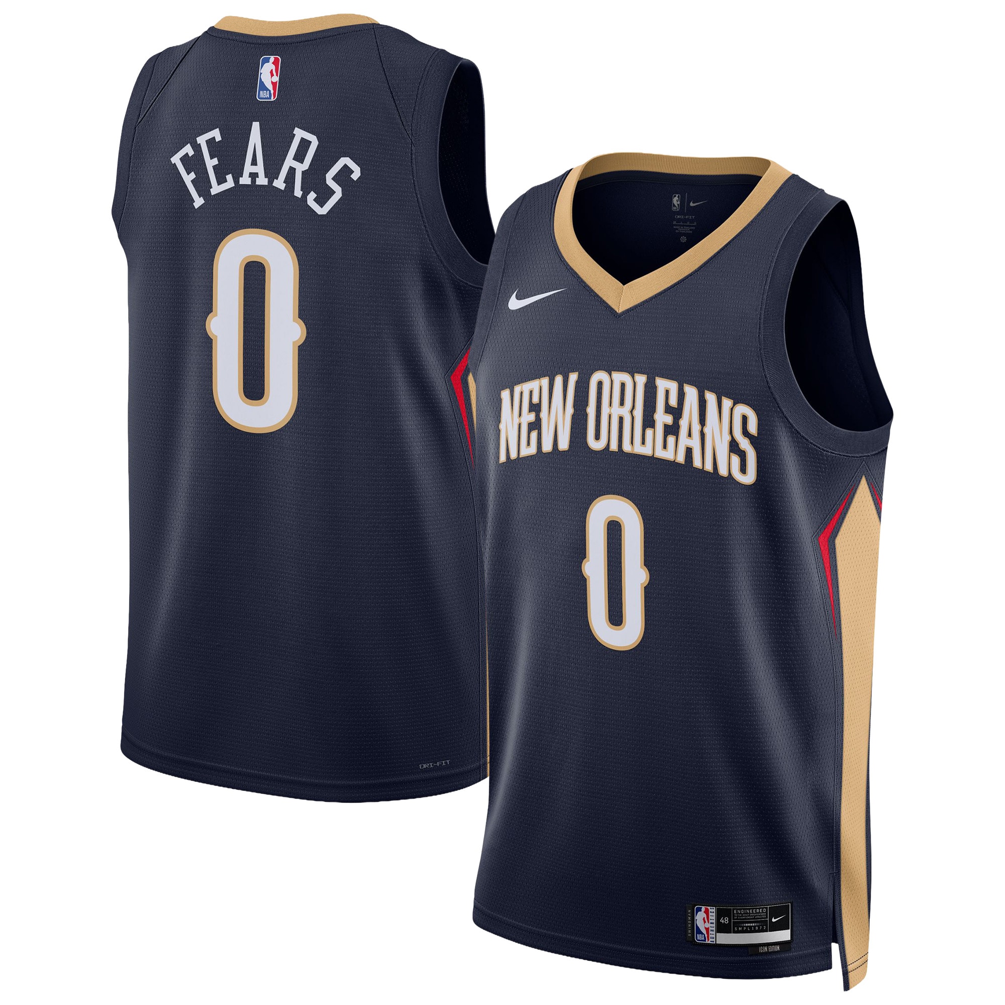 Kids' New Orleans Pelicans Navy Icon Swingman Jersey