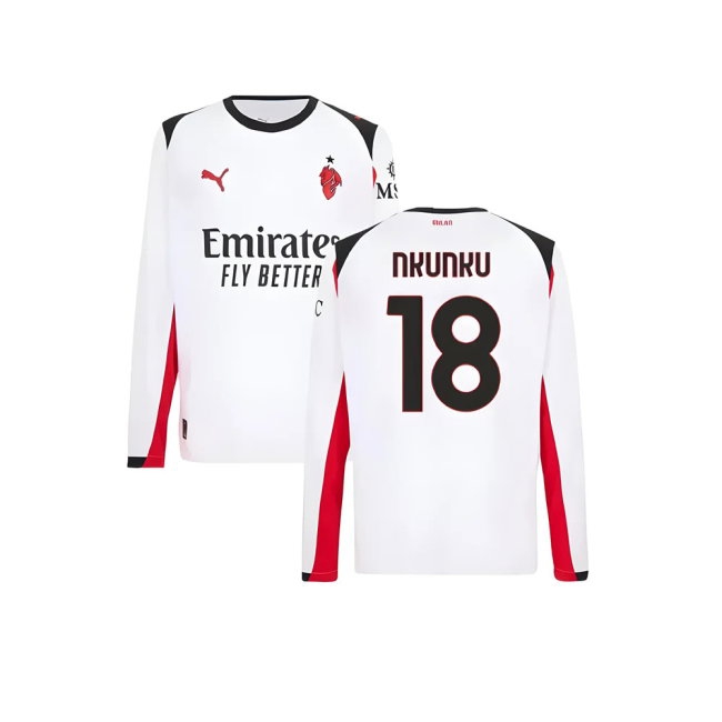 Men's AC Milan 2025/26 Away Long Sleeve Jersey