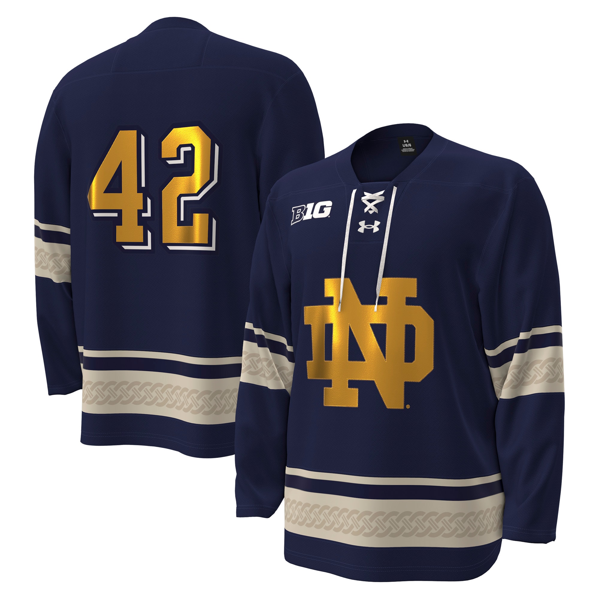 Men's Notre Dame Fighting Irish Navy Replica Jersey