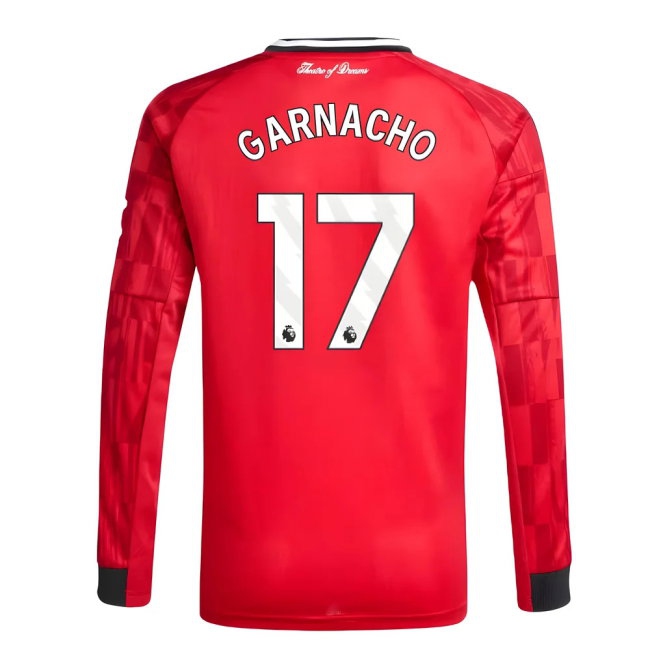 Women's Man Utd 2025/26 Home Long Sleeve Jersey