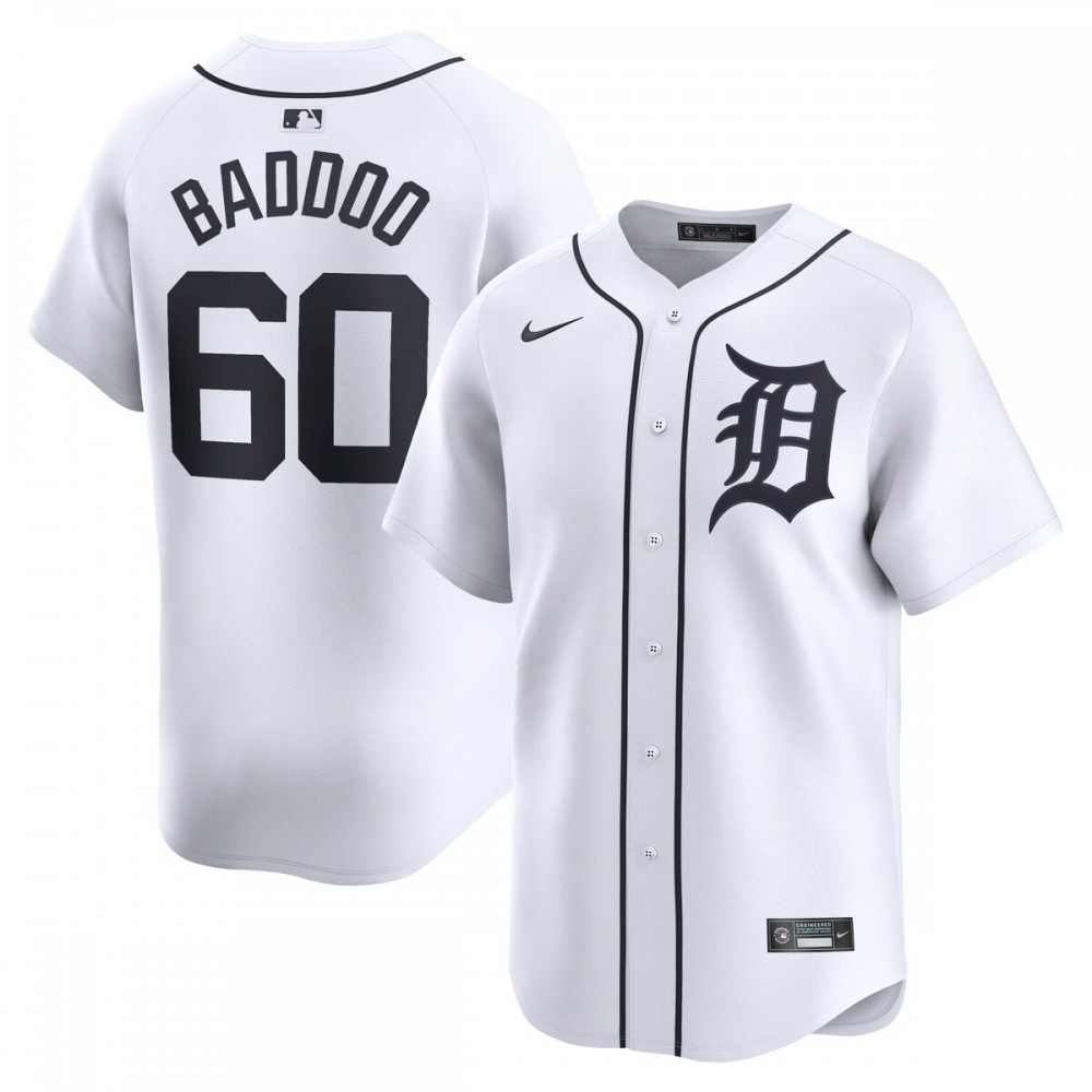 Men's Detroit Tigers White Limited Jersey