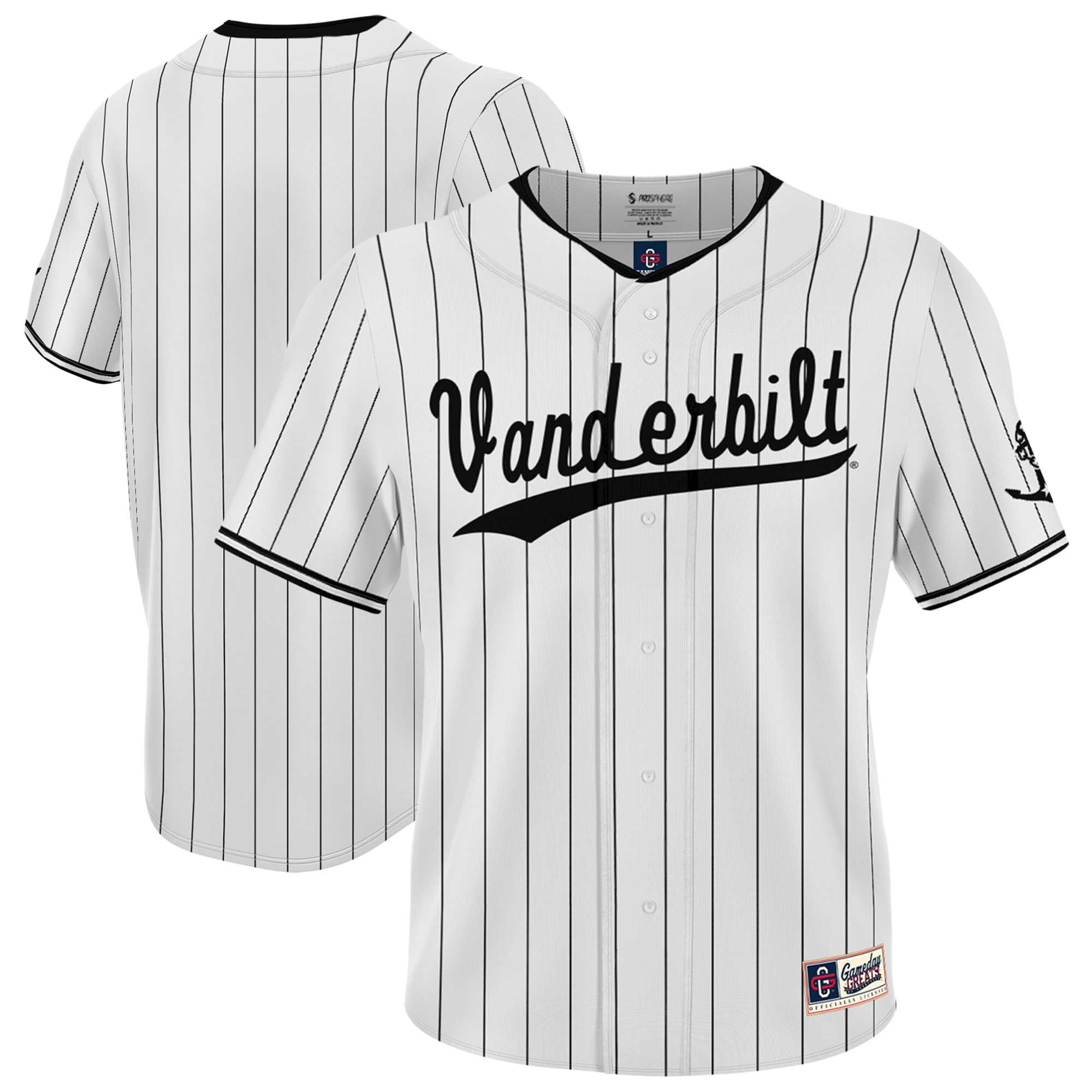 Men's Vanderbilt Commodores White Fashion Jersey