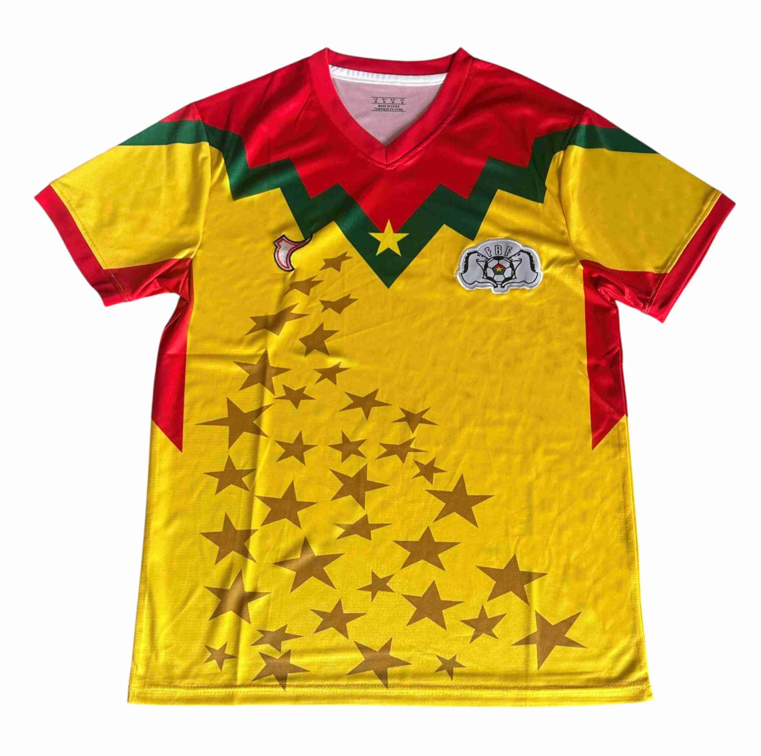 Kids' Burkina Faso 2025/26 Yellow Third Kit