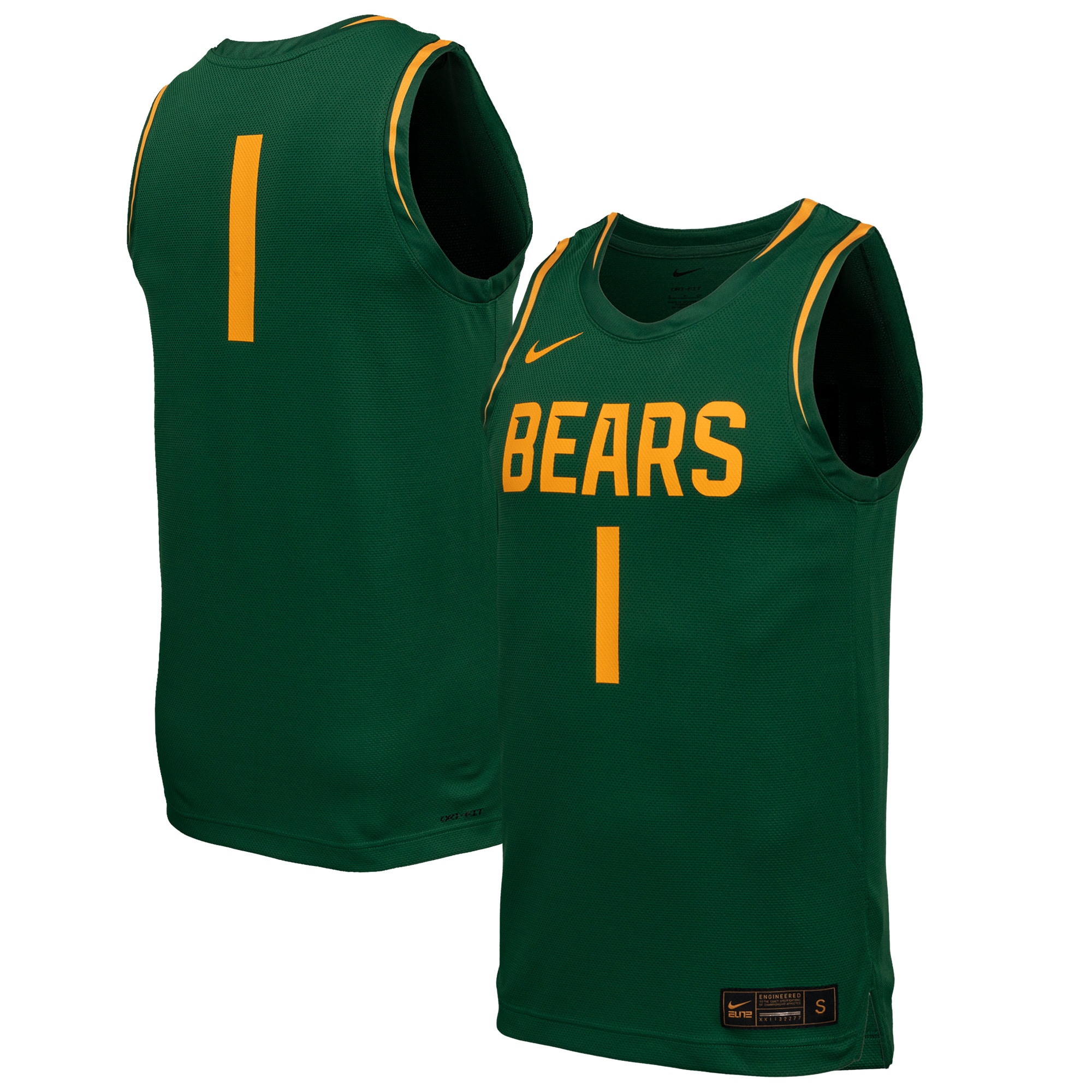 Men's Baylor Bears Green Replica Jersey