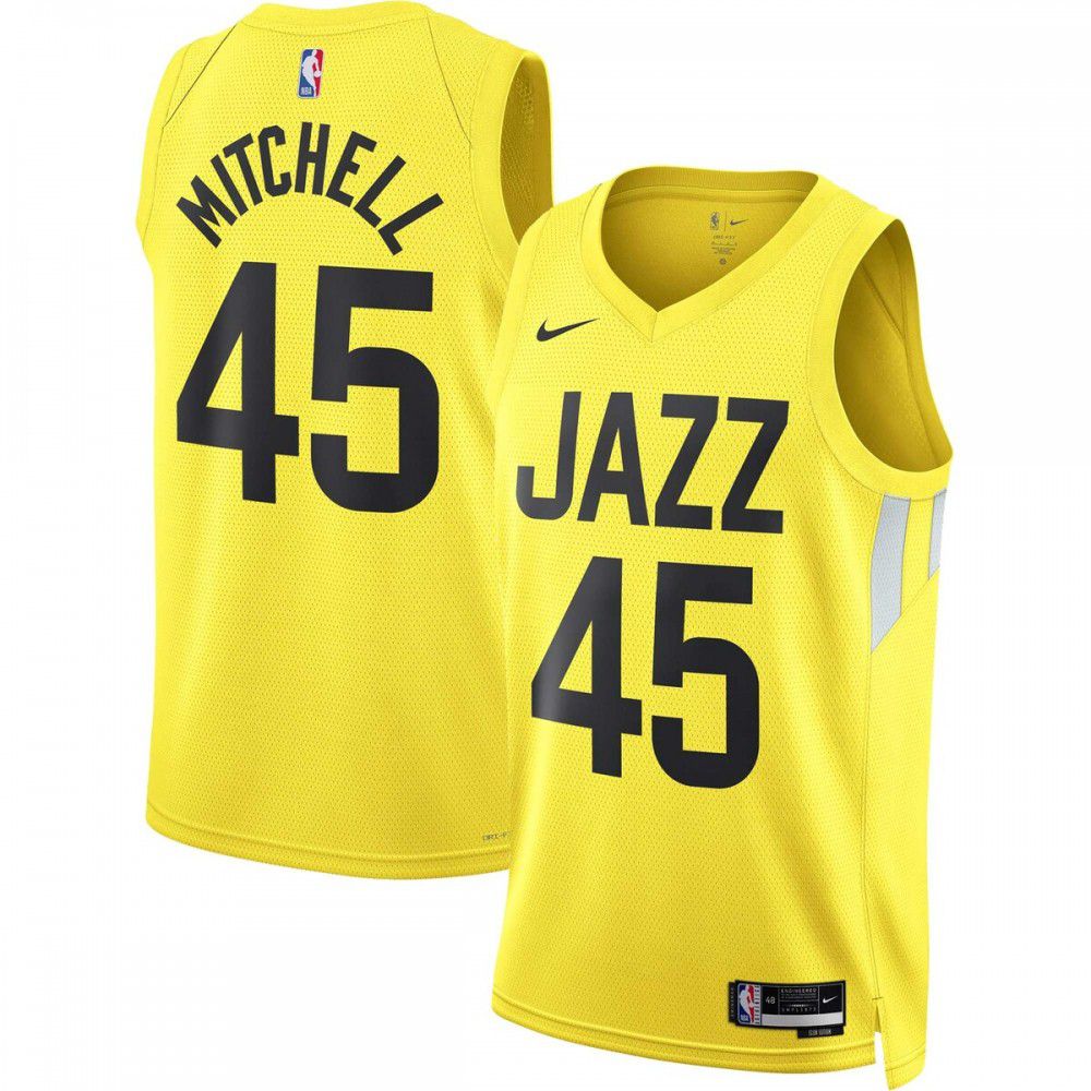 Men's Utah Jazz 2022/23 Gold Icon Swingman Jersey