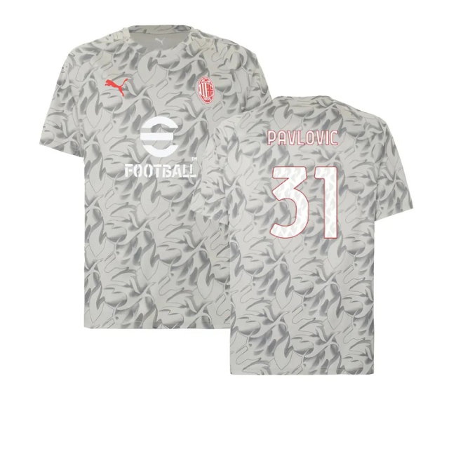 Men's AC Milan 2025/26 Gray Jersey