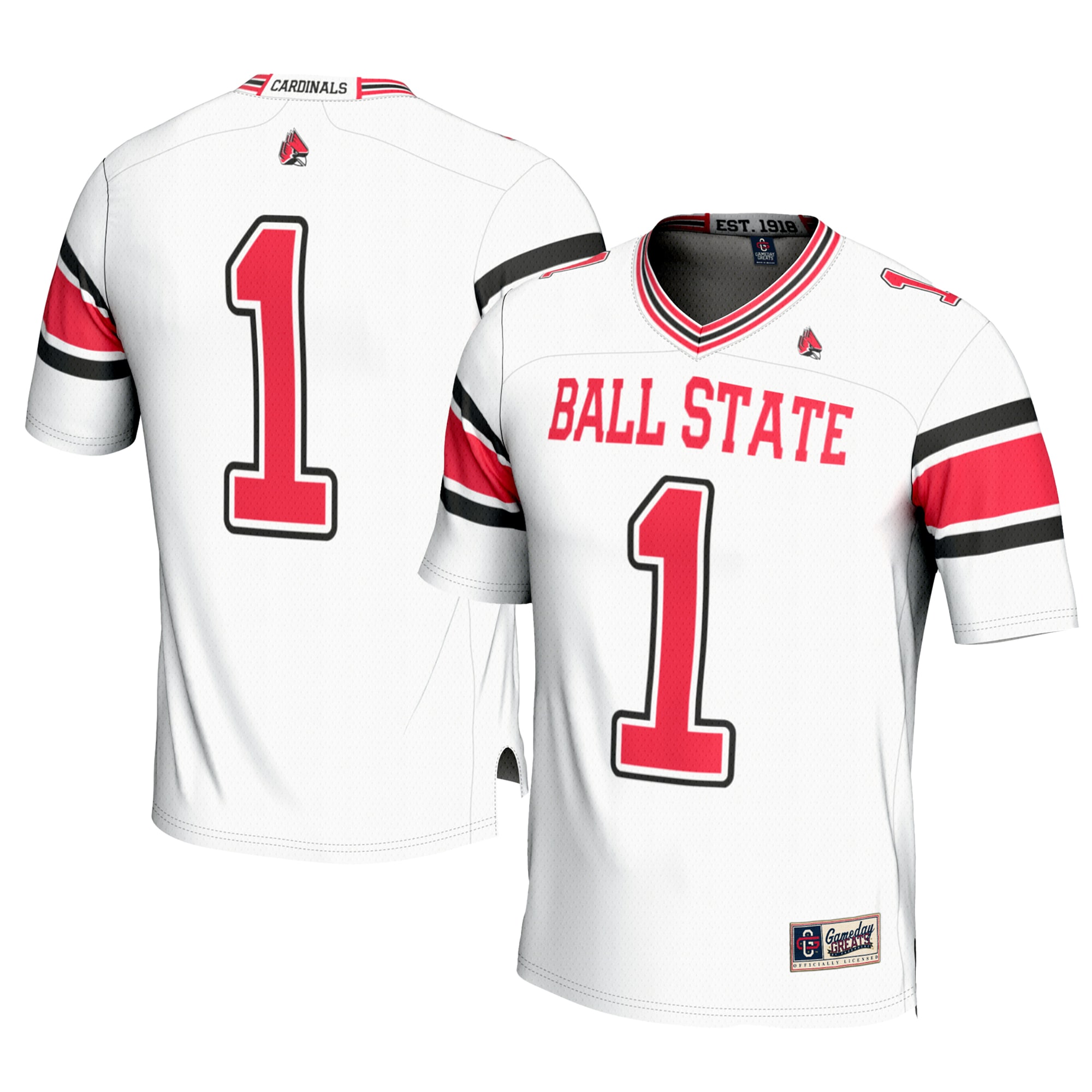 Women's Ball State Cardinals White Jersey